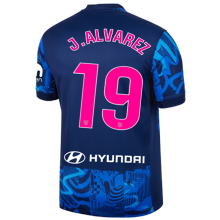 J.ALVAREZ #19  ATM Third Blue Fans Jersey 2024/25 （LaLiga Font 西甲字体 有号下广告 ★★ ）