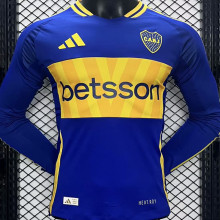 2024/25 Boca Home Blue Player Version Long Sleeve Jersey