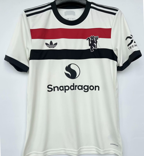 2024/25 M Utd 1:1 Quality Third White Fans Soccer Jersey