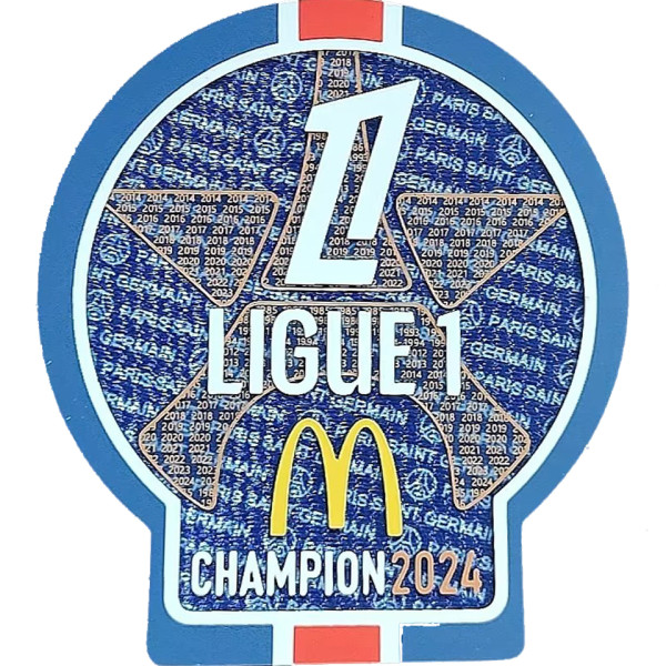 Ligue 1 CHAMPION Patch 2024 法甲冠军章 You can buy it alone OR tell us which jersey to print it on  You can buy it alone OR tell us which jersey to print it on