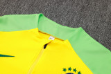 2025 Brazil Yellow Sweater Tracksuit