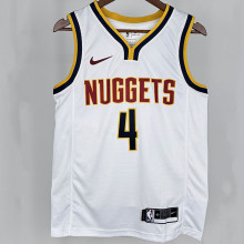 2024 Nuggets  WESTBROOK #4  White NBA Jersey