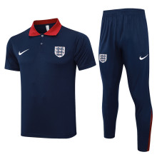 2025 England Sapphire Blue POLO Training Tracksuit