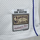 2010/11 Mavericks  NOWITZKI #41 White Retro NBA Jersey
