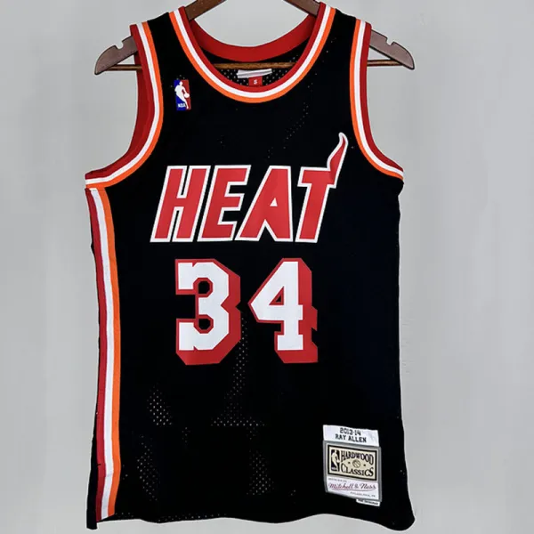 2013/14 Miami Heat  ALLEN #34 Black Retro NBA Jersey