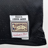 2013/14 Miami Heat  JAMES #6 Black Retro NBA Jersey