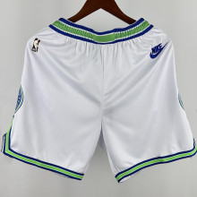 2024/25 Timberwolves White Retro NBA Shorts Pants