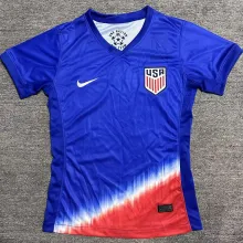 2024/25 U.S  Away Blue Red Women Soccer Jersey 女