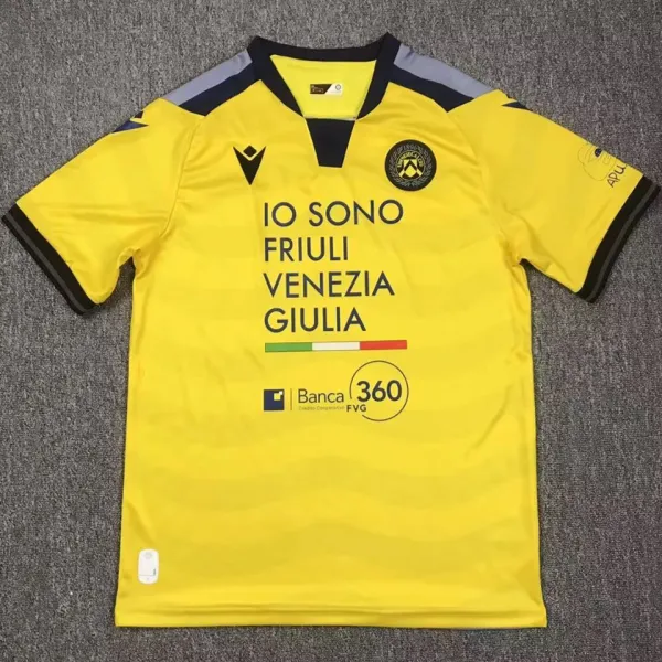 2024/25 Udinese Away Yellow Fans Soccer Jersey
