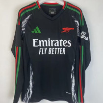 2024/25 ARS Away Black Long Sleeve Fans Soccer Jersey