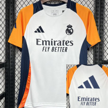 2024/25 RM White Training  Fans Jersey 背后有广告