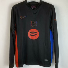 2024/25 BA Away Black Long Sleeve Fans Soccer Jersey  胸前大广告