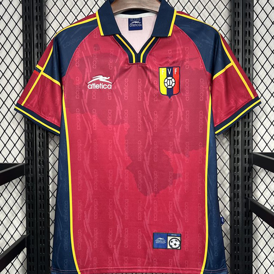 2000 Venezuela Home Red Retro Soccer Jersey