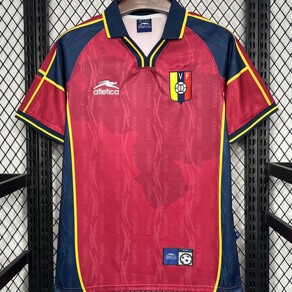 2000 Venezuela Home Red Retro Soccer Jersey