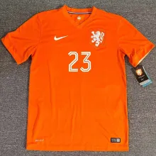 2014 NL Home Orange Retro Soccer Jersey