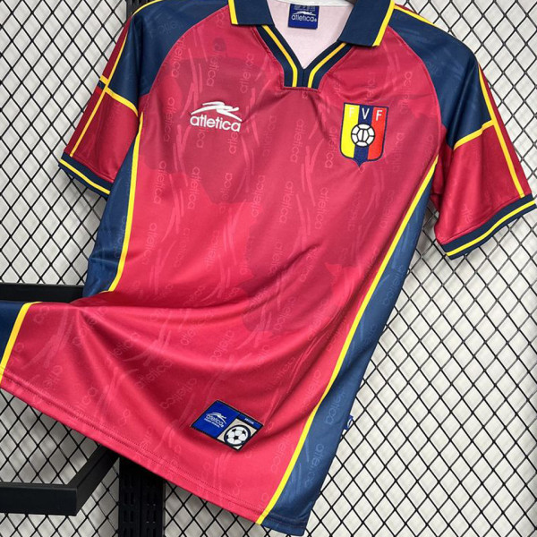 2000 Venezuela Home Red Retro Soccer Jersey