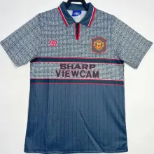 1994/96 M Utd Away Black Retro Soccer Jersey