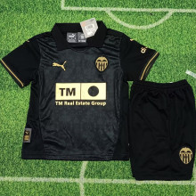 2024/25 Valencia Away Black  Kids Soccer Jersey
