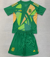 2024/25 Argentina Goalkeeper Kids Soccer Jersey 阿根~
