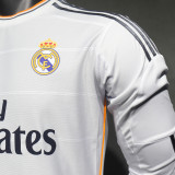 2013/14 RM White Home Retro Player Version Long Sleeve Soccer Jersey  球员版