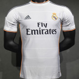 2013/14 RM White Home Retro Player Version Soccer Jersey  球员版