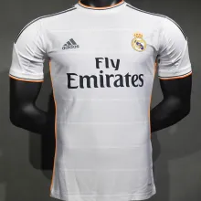 2013/14 RM White Home Retro Player Version Soccer Jersey  球员版