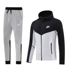 2024/25 Nk~ Black Gray Hoody Zipper Jacket Tracksuit