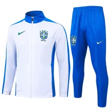 2025 Brazil White Jacket Tracksuit