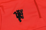 2025 M Utd Red Kids Sweater Tracksuit