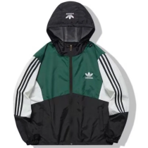 2025 Ad~ Green Black Windbreaker