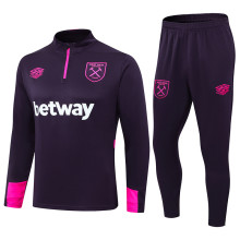 2025 West Ham Black Sweater Tracksuit
