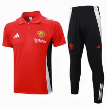 2025  M Utd Red POLO Training Tracksuit