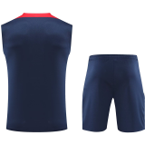 2025 PSG Sapphire Blue Vest Training Jersey(A Set)