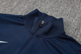 2025 France Sapphire Blue Kids Jacket Tracksuit
