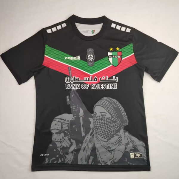 2024/25 Palestino Black Fans Soccer Jersey