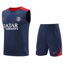 2025 PSG Sapphire Blue Vest Training Jersey(A Set)