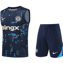2025 CFC Sapphire Blue Vest Training Jersey(A Set)