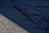 2025 France Sapphire Blue Kids Jacket Tracksuit