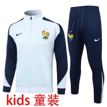 2025 France Light Blue Kids Jacket Tracksuit