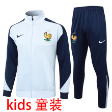 2025 France Light Blue Kids Jacket Tracksuit