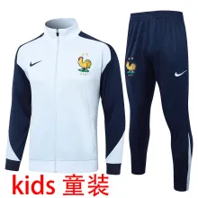 2025 France Light Blue Kids Jacket Tracksuit