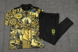 2025 Brazil Yellow Kids Sweater Tracksuit