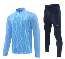 2025 Man City Sky Blue Sweater Tracksuit
