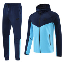2025 NK~ Blue Hoody Zipper Jacket