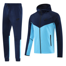2025 NK~ Blue Hoody Zipper Jacket