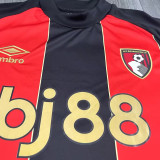 2024/25 Bournemouth Home Fans Soccer Jersey 带胸前广告