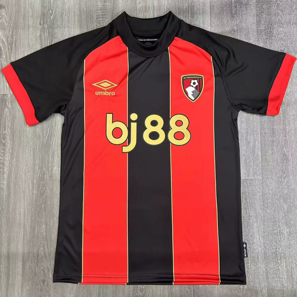 2024/25 Bournemouth Home Fans Soccer Jersey 带胸前广告