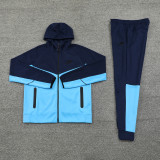 2025 NK~ Blue Hoody Zipper Jacket