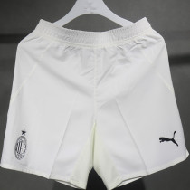 2024/25 AC Milan Away White Player Version Shorts Pants 球员版 黑标