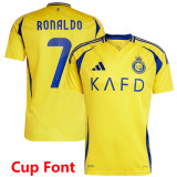 2024/25 Al Nassr Home Yellow Fans Soccer Jersey